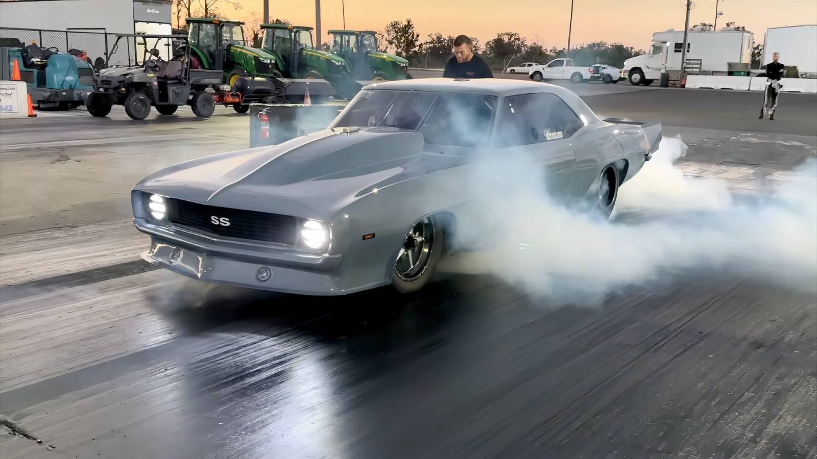 Cleetyus Cleetus McFarland’s Twin-Turbo Hemi Camaro Breaks 250 MPH In Test Session