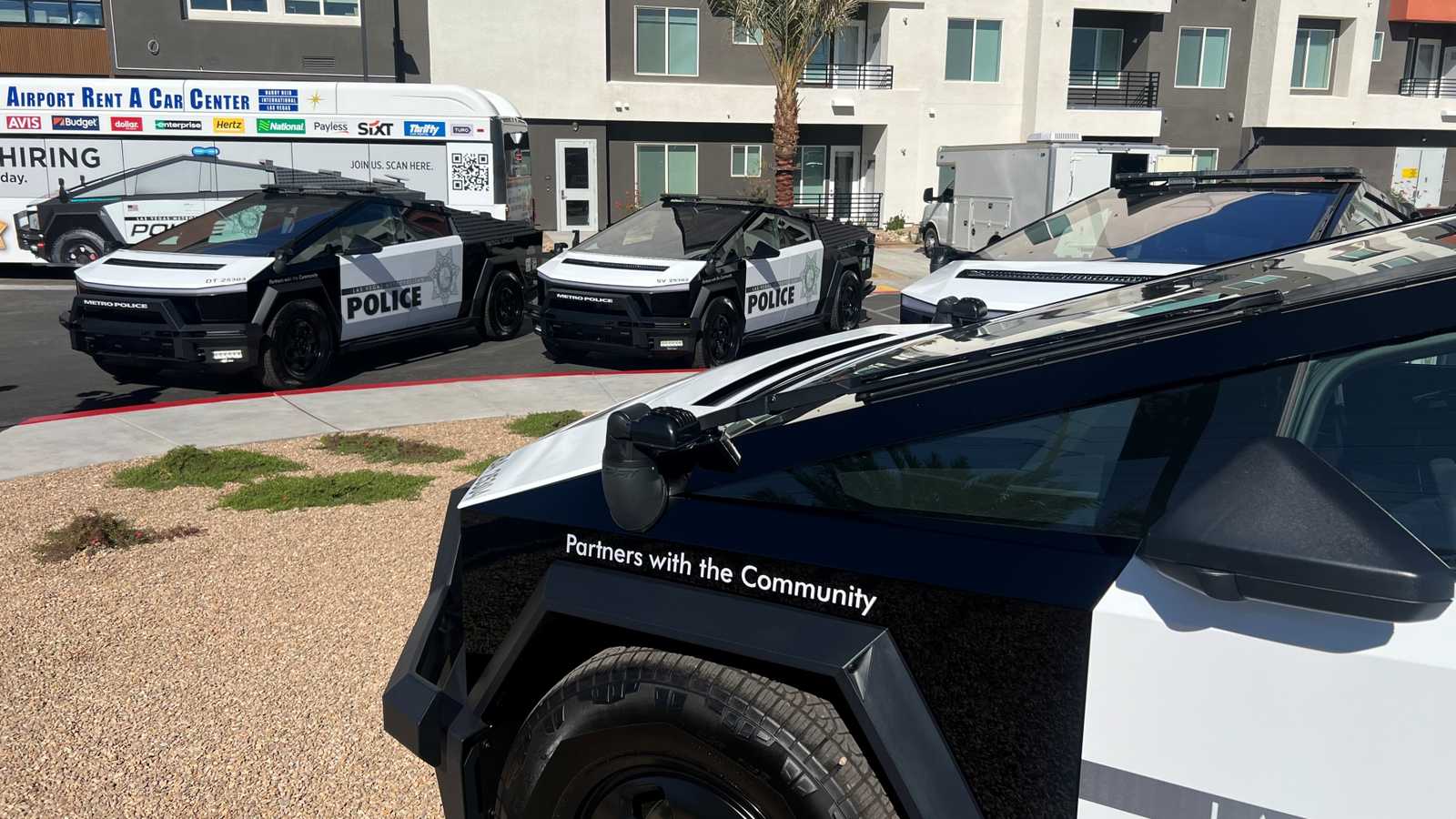 Las Vegas Police Cybertruck -- Group Shot