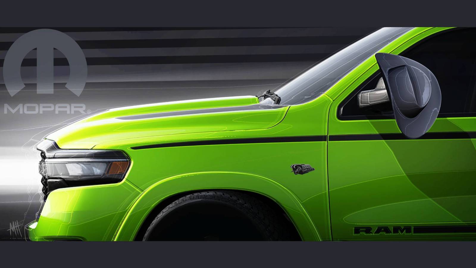 Mopar's Second SEMA Teaser Pairs Sublime Paint With Hemi Power