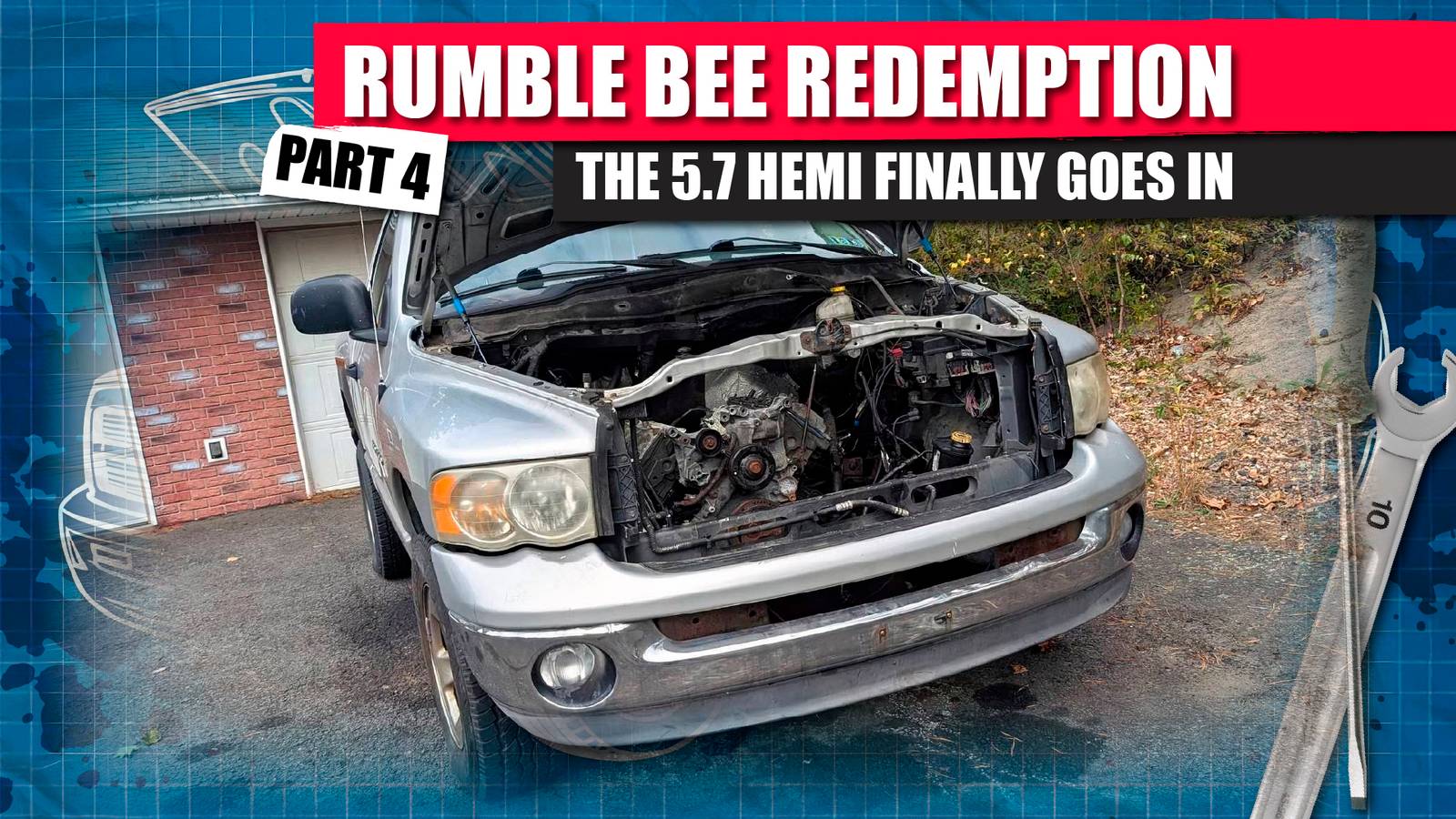 2003 Ram 1500 Hemi Swap Part IV: The Engine Finally Goes In, image size:1600x900