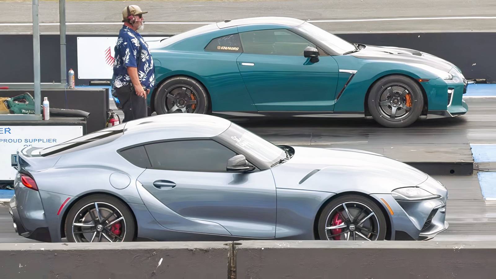 Toyota Supra Battles Nissan GT-R In New JDM Drag Race Showdown