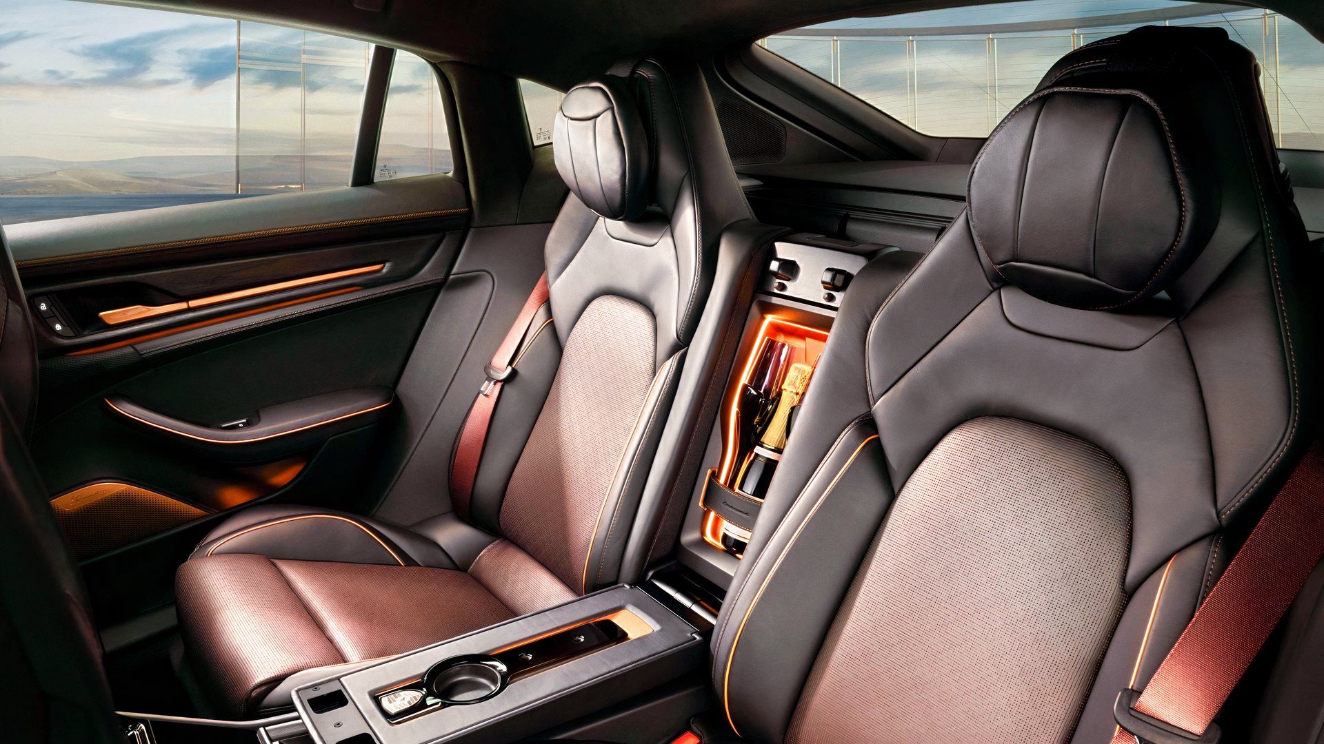 Porsche Panamera Turbo Sonderwunsch Has Gold Flake Paint, Custom