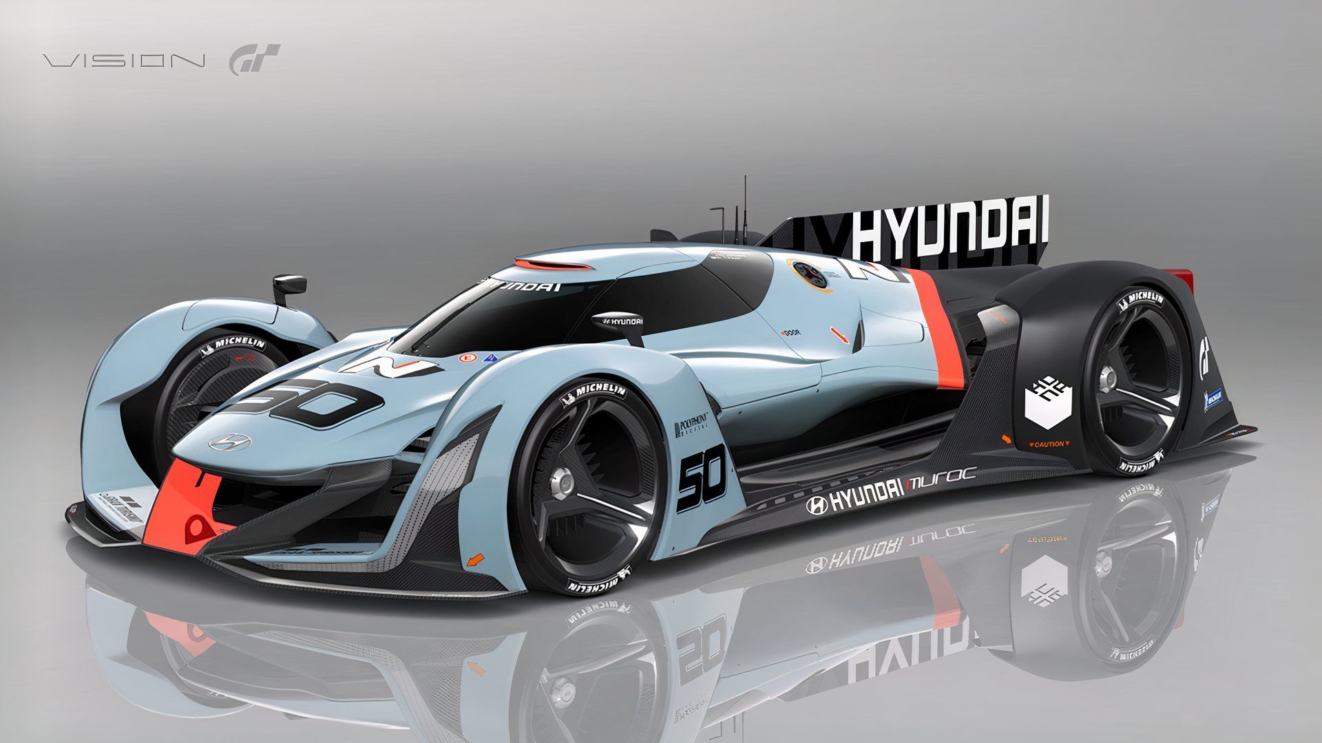 Hyundai N 2025 Vision Gran Turismo pogled sprijeda tri četvrtine