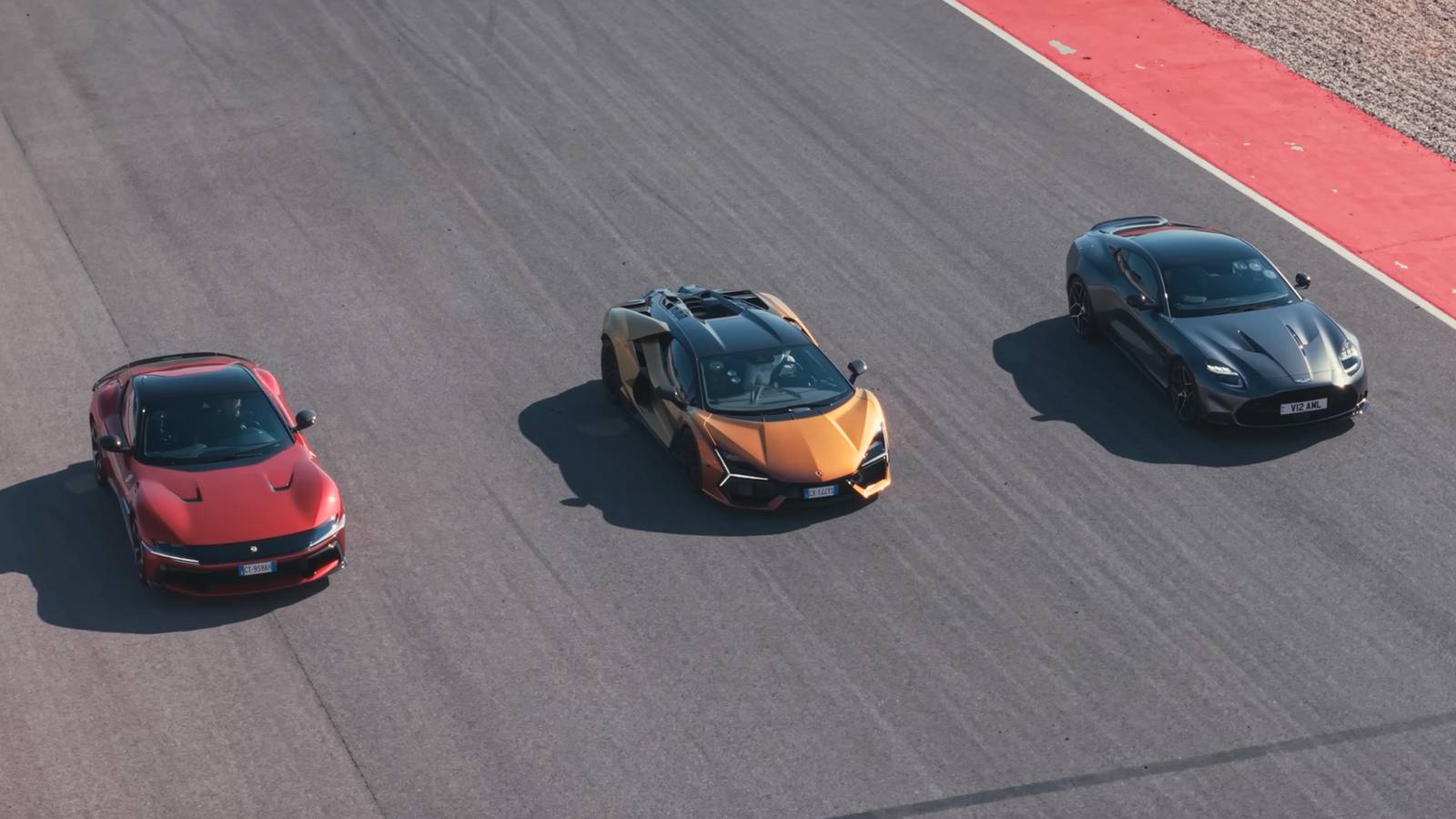 Ferrari Vs Aston Martin Vs Lamborghini In V12 Quarter-Mile Drag Race