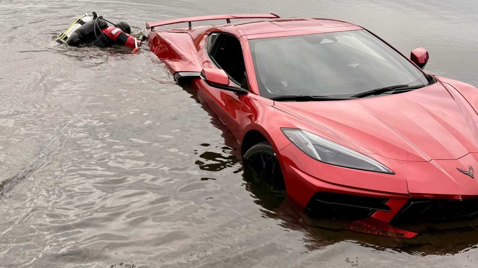 Mysterious C8 Corvette Found Abandoned In Florida Pond