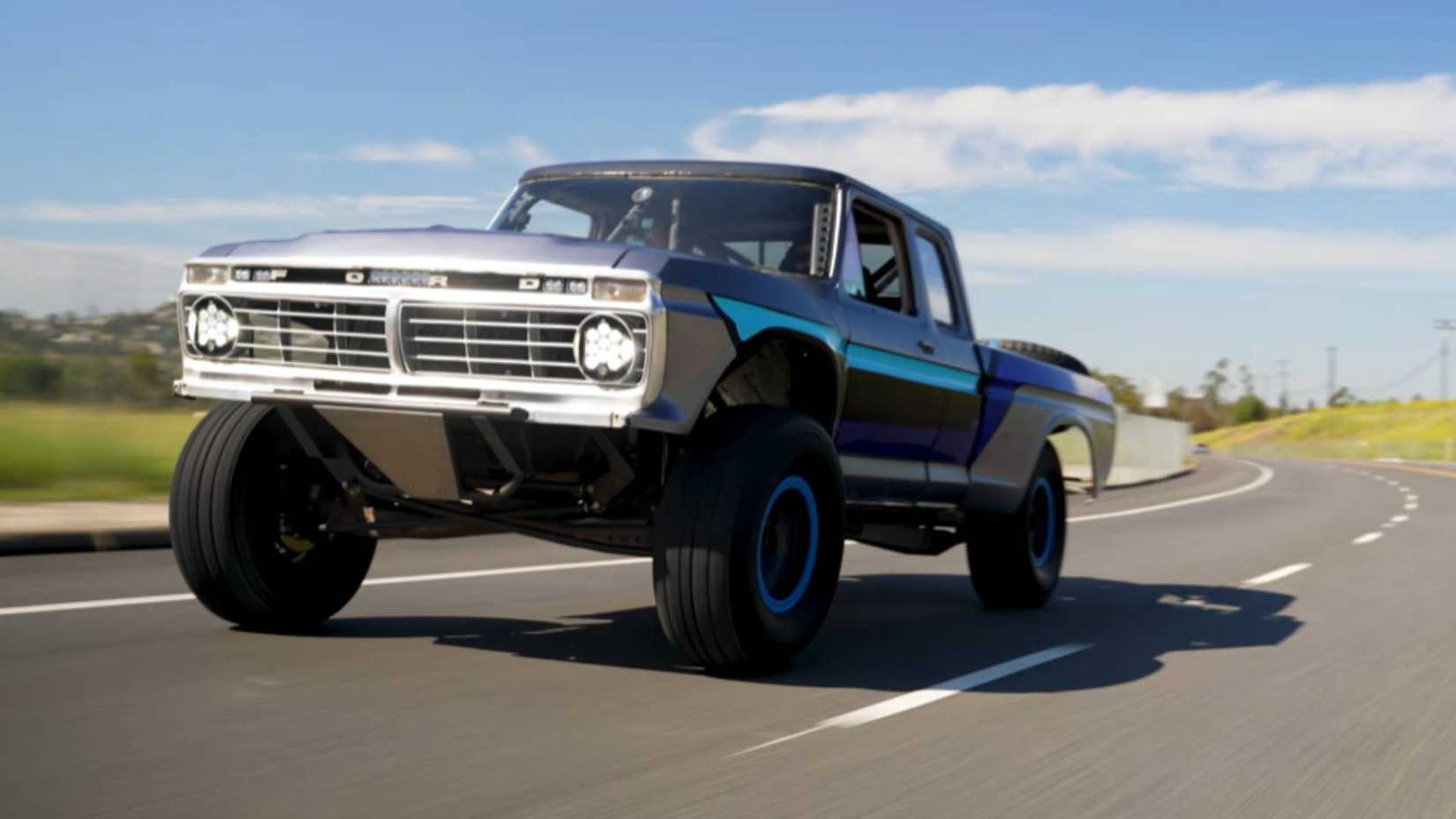 Sorry Ford Nuts, This F-100 Pre-Runner Is Actually A Chevy Underneath