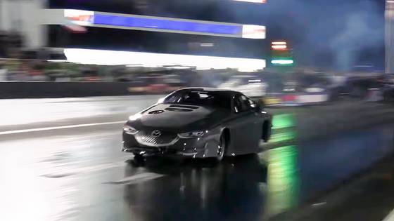 Grey Bullet drag racing Mazda feature pic