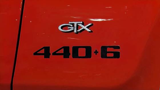 Fender badge of 1972 Plymouth Road Runner GTX 440+6