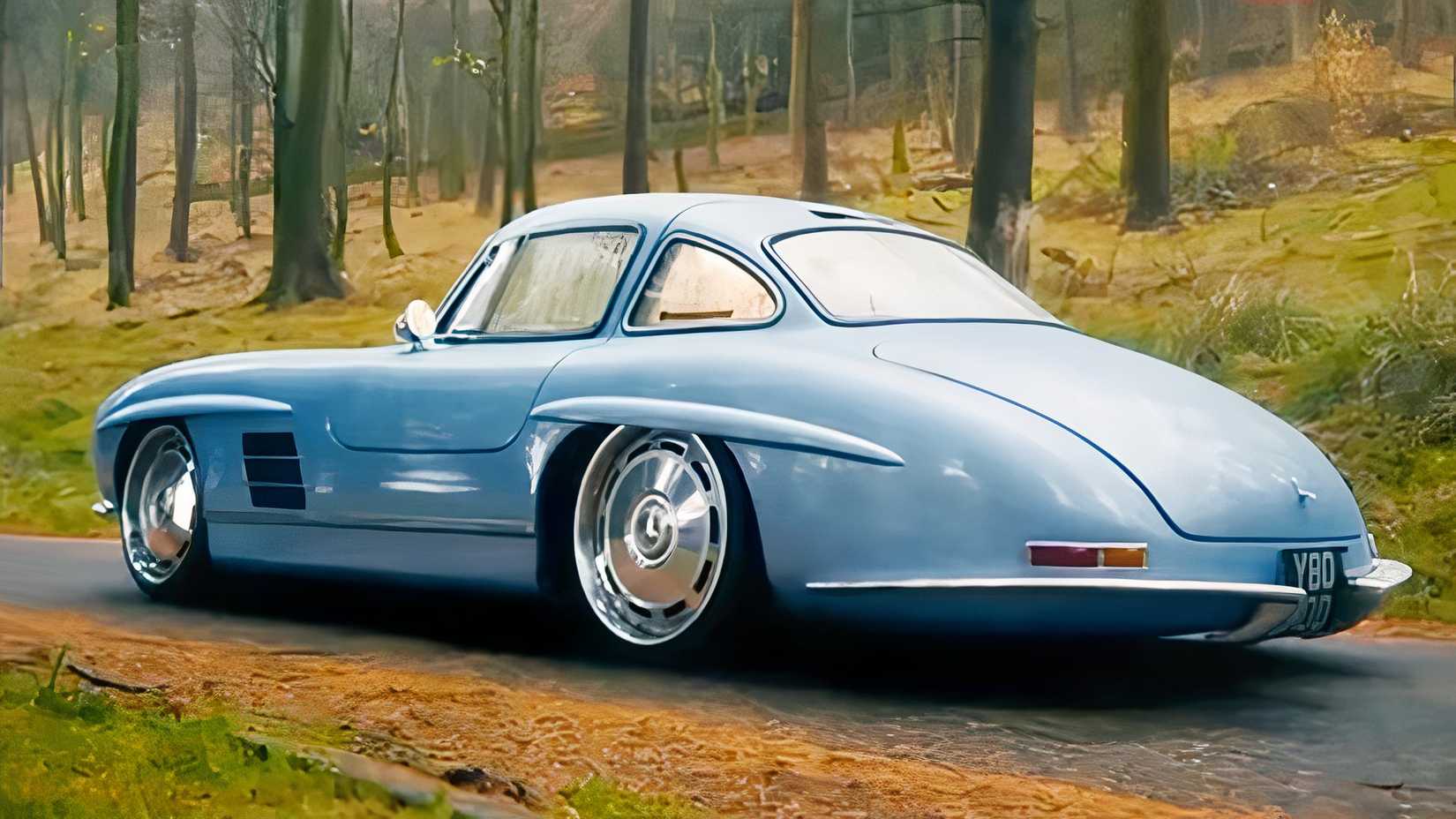 Mercedes 300 SL Gullwing Replica Built From An Old Mercedes SLK