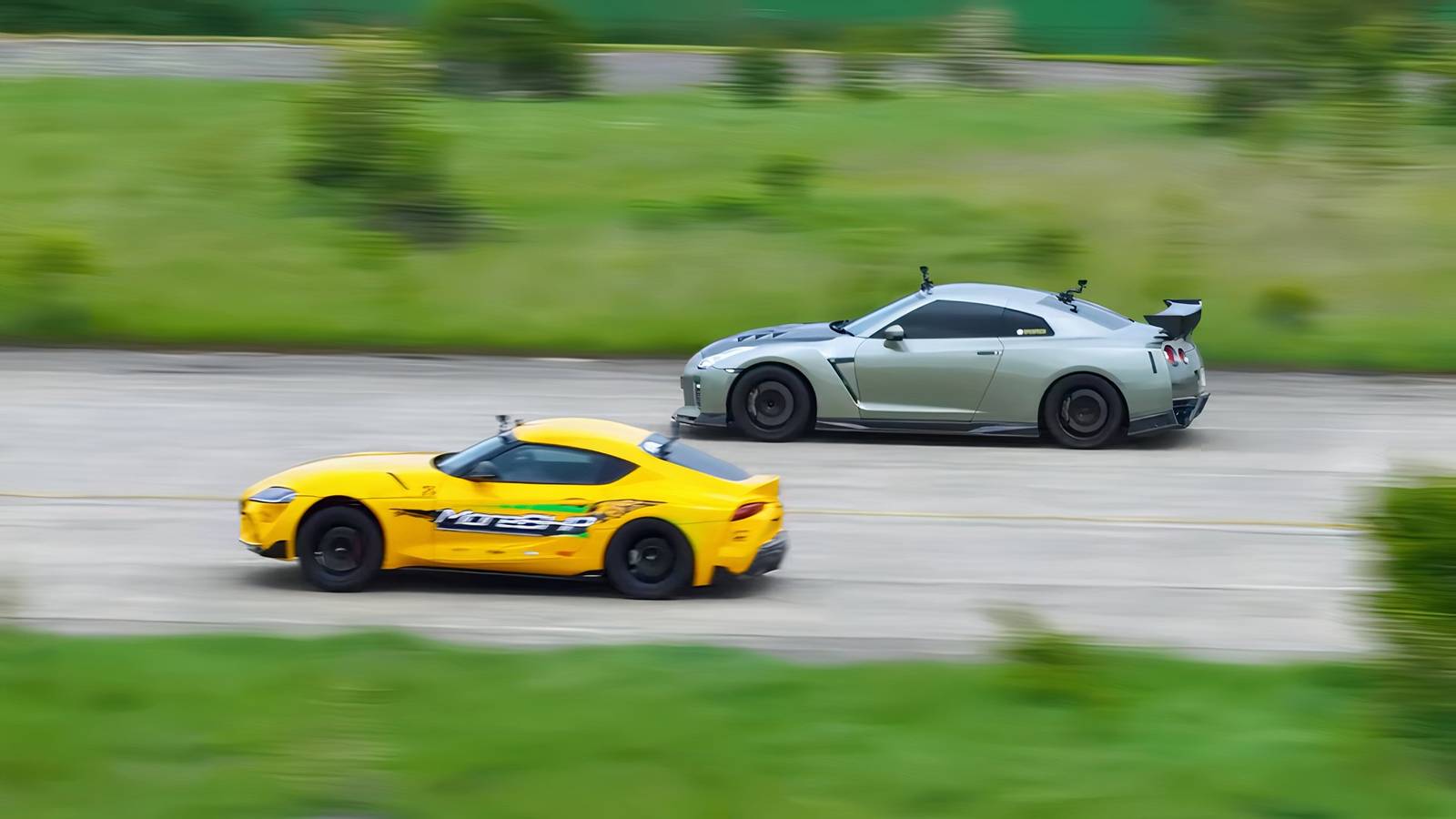 World's First AWD Toyota Supra Takes On A 1,000-HP Nissan GT-R