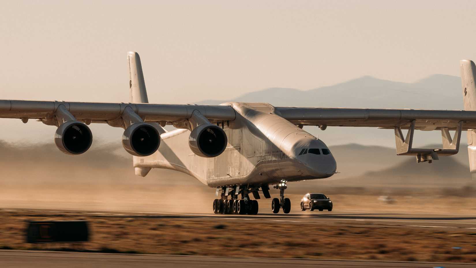 Porsche's Most Powerful Car Just Drove Beneath The World's Biggest Aircraft