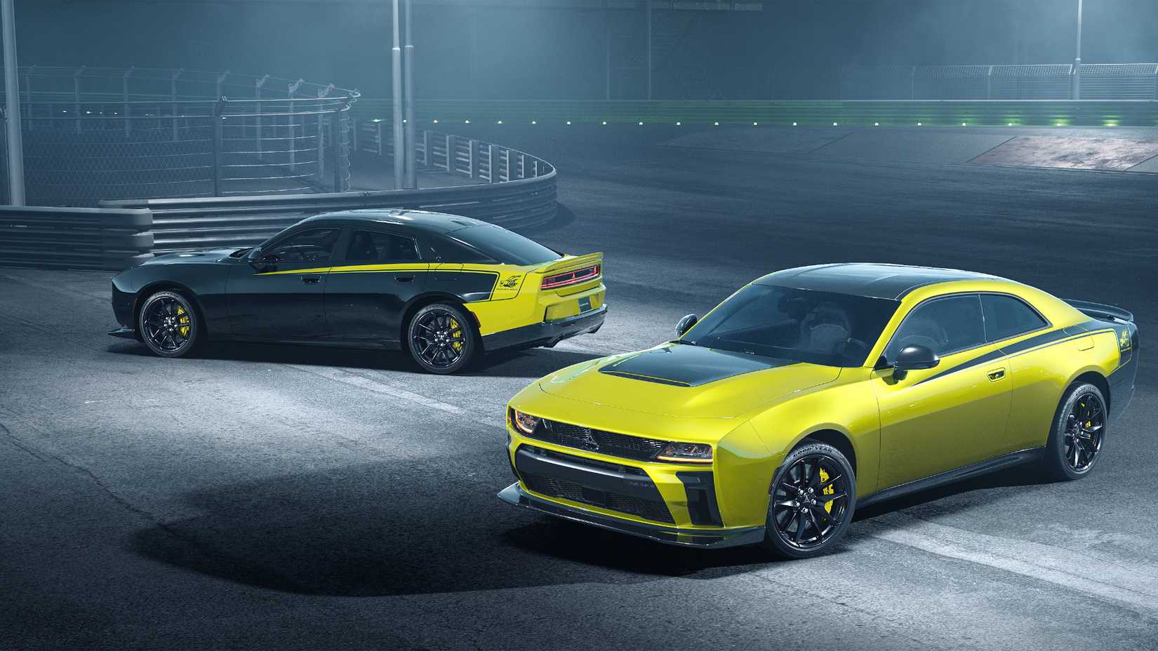 Two 2027 Dodge Charger Super Bee models