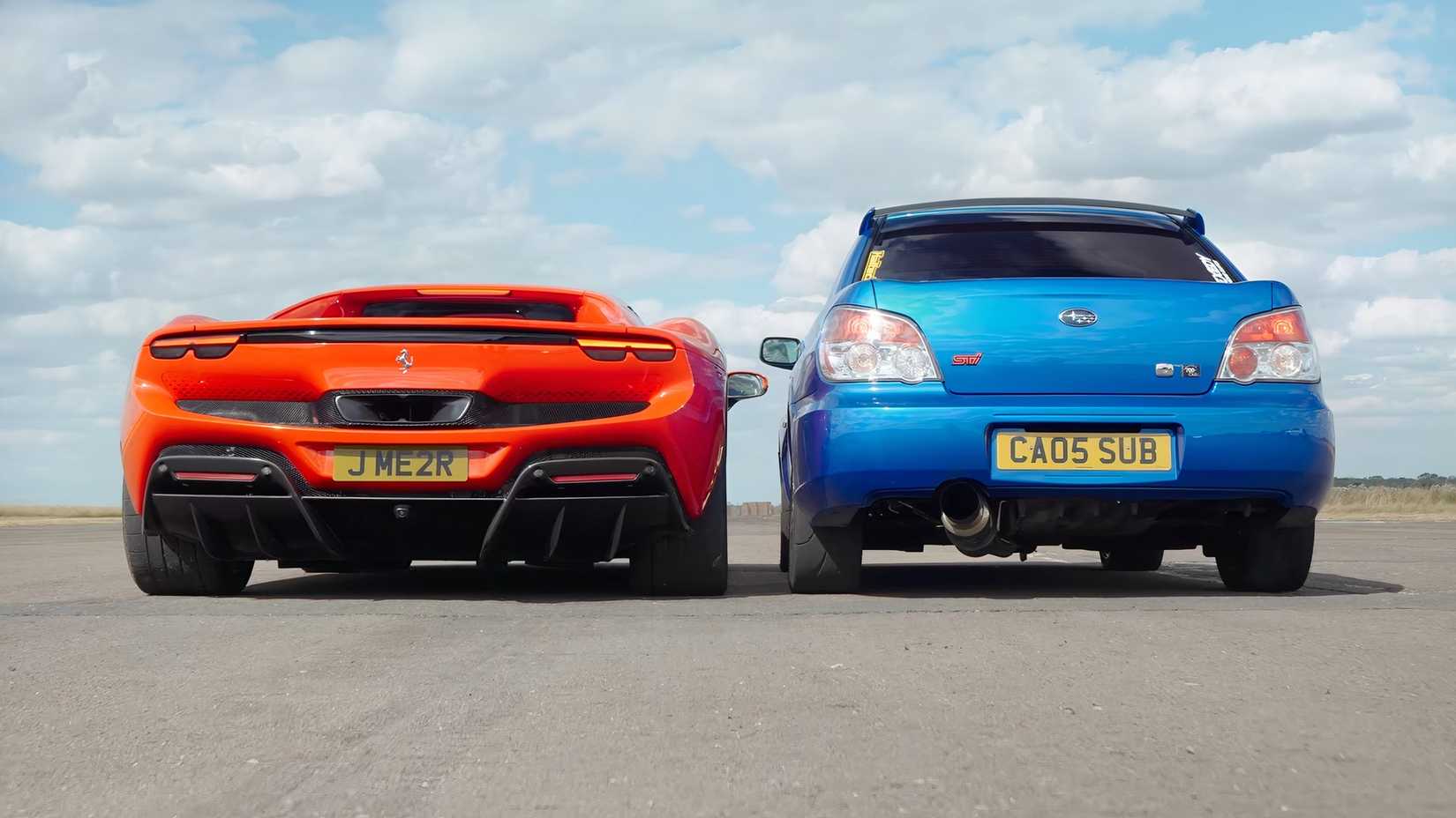 Watch This Old-School Subaru Make A Ferrari Sweat