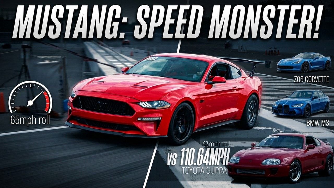 S550 Mustang GT Beats Supra, Corvette, and M3 at 175 MPH