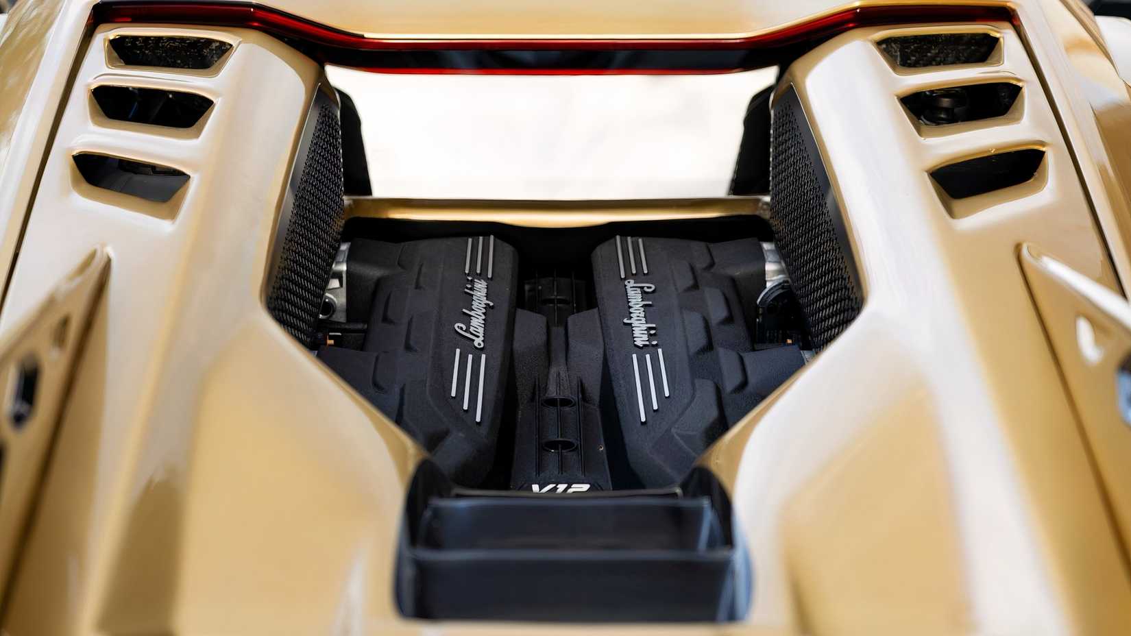 This Gold Lamborghini Revuelto With a Carbon-Fiber Body Kit Is Listed ...