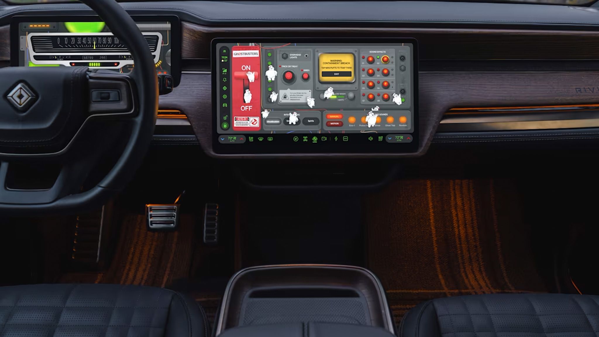 Rivian Ghostbusters Update Turns R1, R2 Into Ecto-1 Tributes