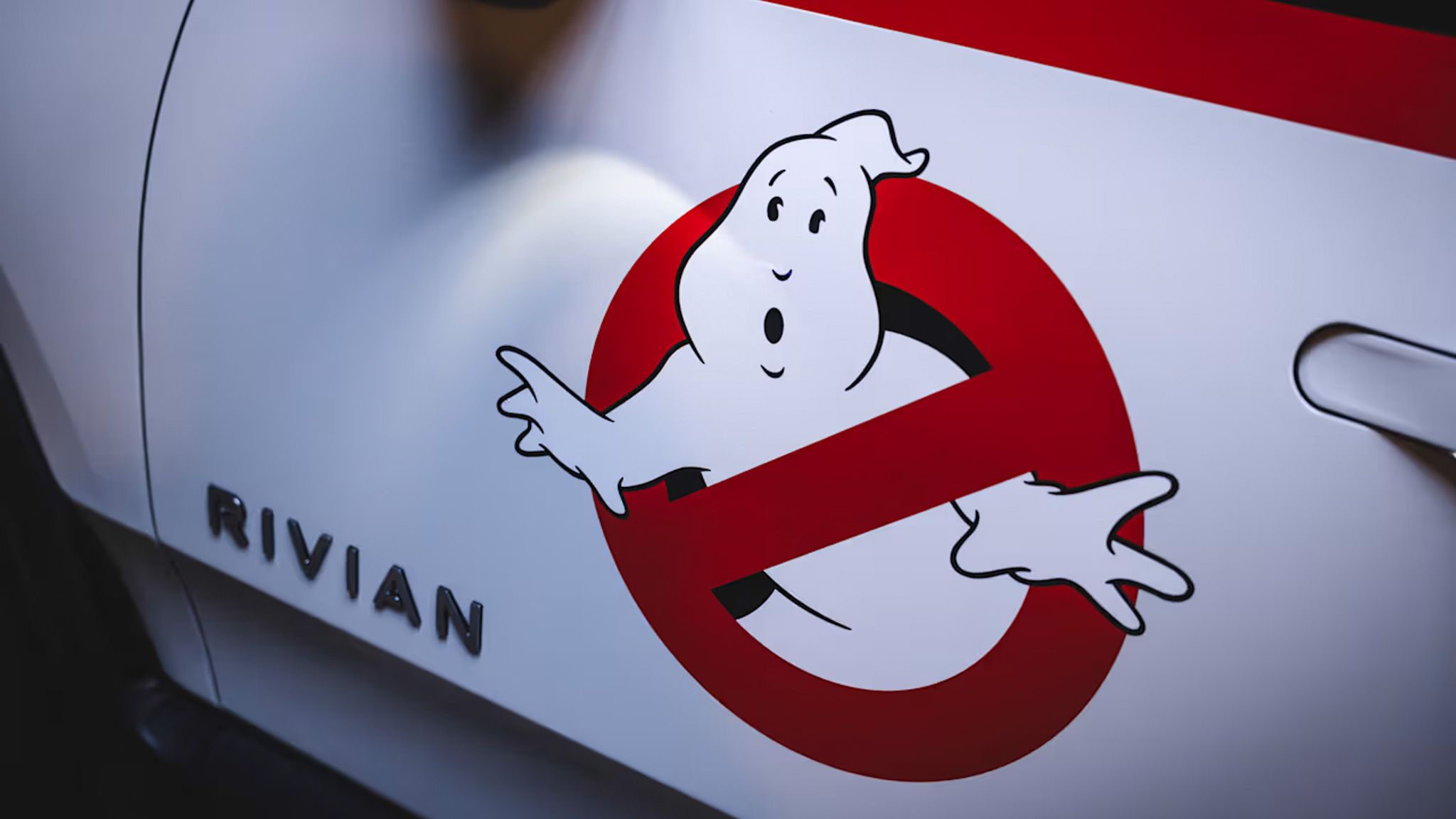 Rivian Ghostbusters Update Turns R1, R2 Into Ecto-1 Tributes