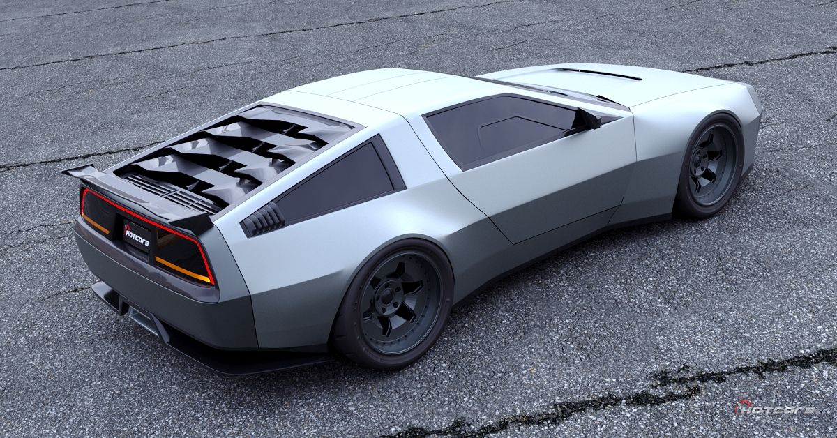 Modern DeLorean DMC-12 Returns Back To The Future In A New Render