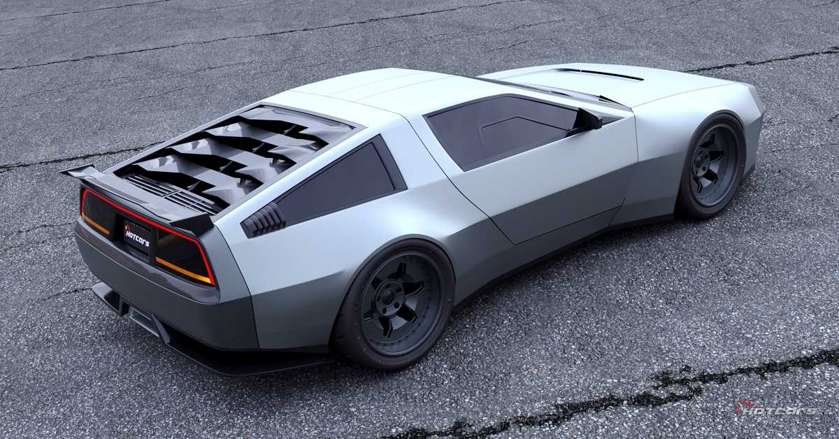 Dmc 12 Rear Modern DeLorean DMC-12 Returns Back To The Future In A New Render