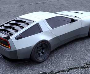 Dmc 12 Rear Modern DeLorean DMC-12 Returns Back To The Future In A New Render