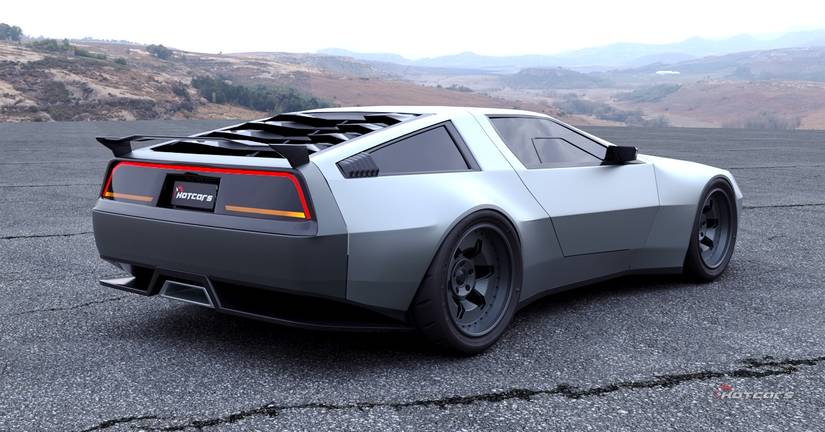 Dmc 12 Rear Modern DeLorean DMC-12 Returns Back To The Future In A New Render