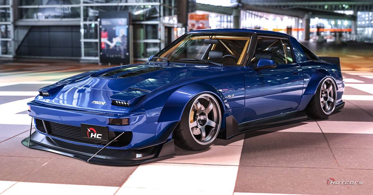 Jdm Rx7 Blue This Jaw-Dropping Mazda RX-7 Restomod Is The JDM Sports Car We Deserve