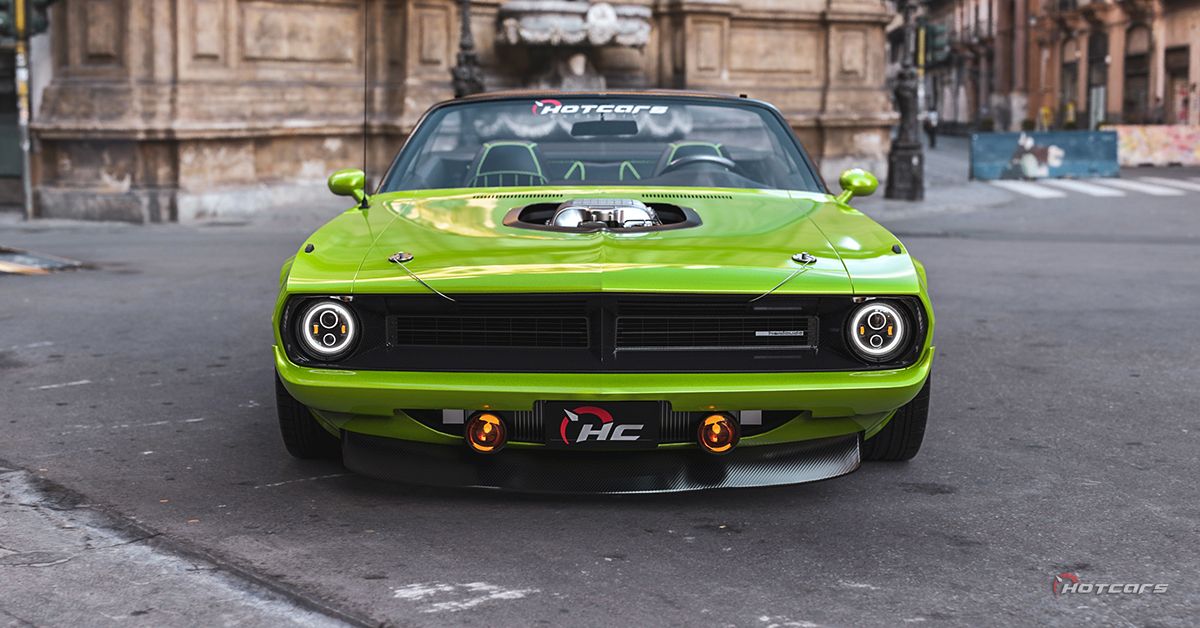 This 1971 Plymouth Hemi 'Cuda Restomod Render Transforms A Million