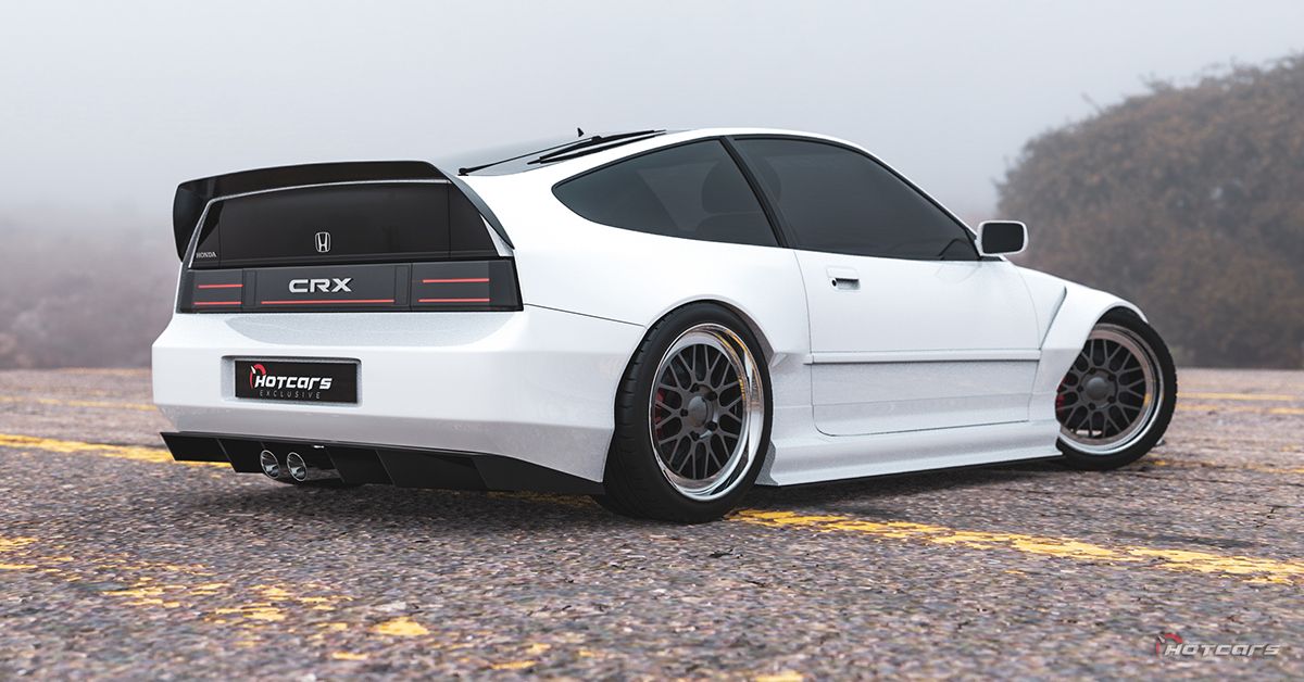 The Honda CR-X Restomod In This Render Is The 2-Door Coupe The Acura  Integra Could Learn From