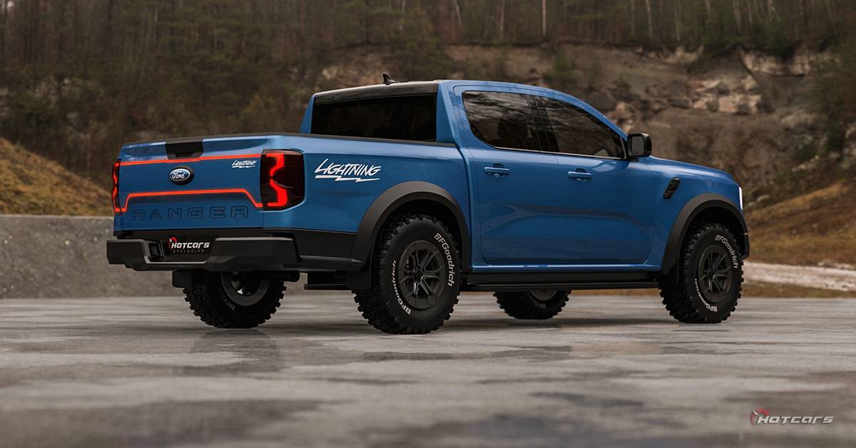 Ford's Ranger Raptor Lightning Digital Render