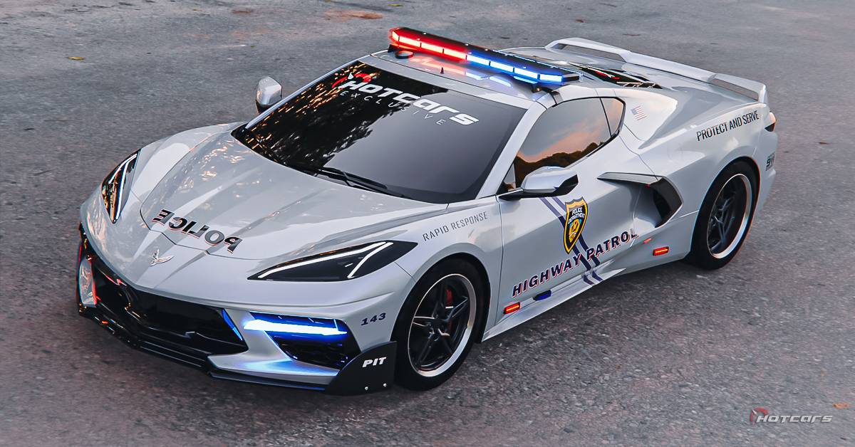 C8 Rally Car Our Highway Patrol C8 Chevrolet Corvette Render Can Catch Even The Most ...