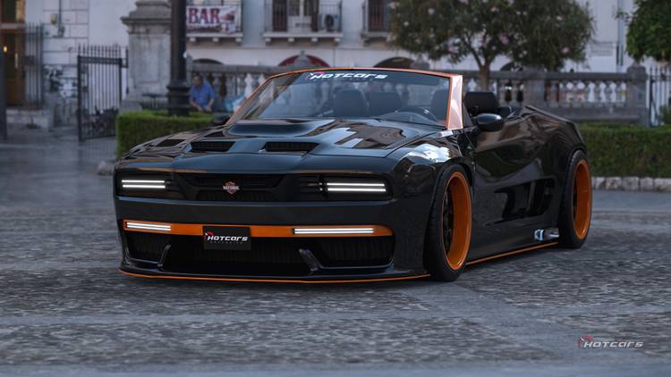 Muscle Car Rendering Our Harley-Davidson Muscle Car Rendering Is The Special-Edition Drop ...