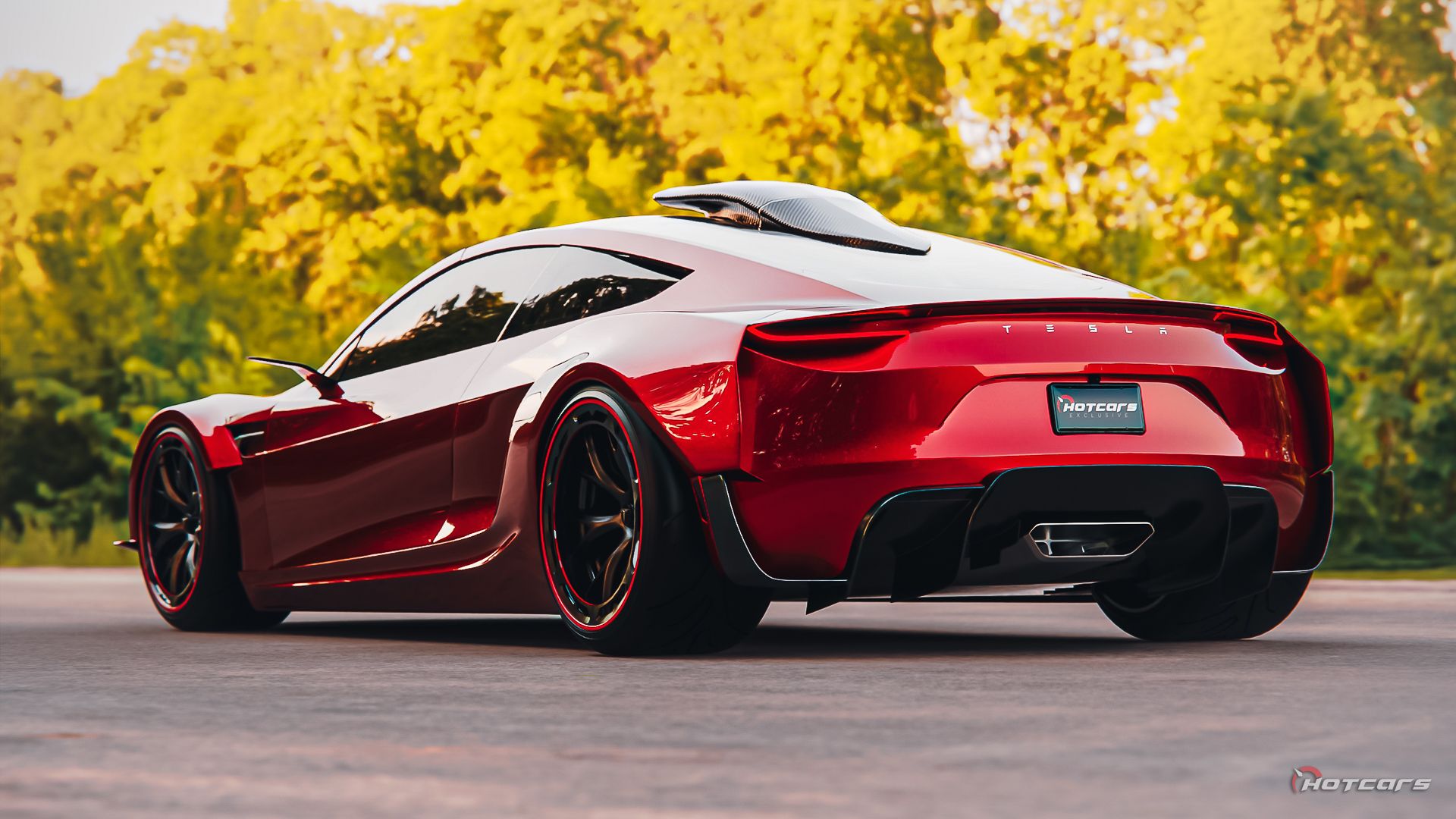 Our V8-Powered Tesla Roadster Render Thinks Outside Of The EV Box