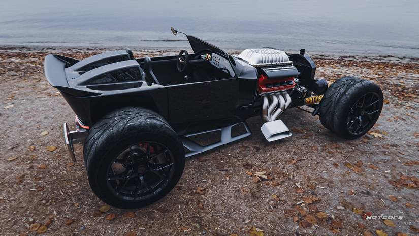 Hot Rod Model Rear View Our Ford Model T Hot Rod Render Is A Hellcat-Powered Outlaw